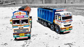 Truck Miniature Model Making  Tata 4825 Bs6 Truck  Tipper and Bulker Truck Miniature Model [upl. by Amihc]