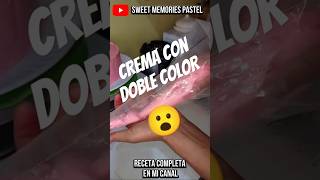 Crema de doble color postresparavender pasteleria postresparanegocio [upl. by Kotta]