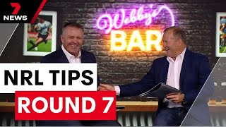 Webby amp Gillys NRL Tips Round 7  7 News Australia [upl. by Airdnua]