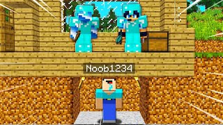 Minecraft Hide and Seek Noob1234 Vs 2 Seekers [upl. by Aicela411]