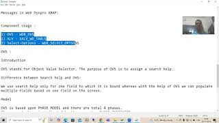 36  Web Dynpro ABAP  Component Usage  Object Value SelectorOVS Part1 [upl. by Narruc559]