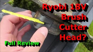 Ryobi 18V Brush Cutter Head  Does It Work  Lets Test It [upl. by Bensen]