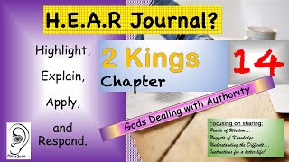 Bible Book 2 Kings Chapter 14  Listen amp Read with HEAR Journal bible biblestudy faith [upl. by Ardith]