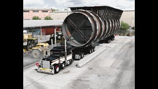 Jon Ruda 389 W Steerable Dolly Trailer Massive Haul ATS Mods [upl. by Enyleve]