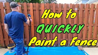 How to Paint Your fence with an Electric Sprayer and other stuff [upl. by Ellie]