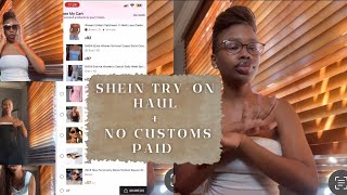 Shein try on haul  NO customs paid  How I NEVER pay for customs South African YouTuber [upl. by Octavian825]