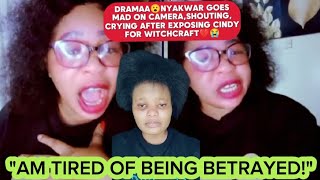 DRAMAA😮NYAKWAR GOES MAD ON CAMERASHOUTINGCRYING AFTER EXPOSING CINDY BAIBE FOR WITCHCRAFT💔😭 [upl. by Mallissa]