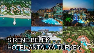 Sirene Belek Hotel Antalya Turkey [upl. by Oilisab]