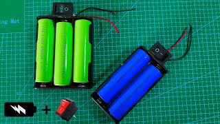 How to Connect an SPST Switch with a 2 X 18650 Battery Holder – DIY Tutorial [upl. by Yauq]