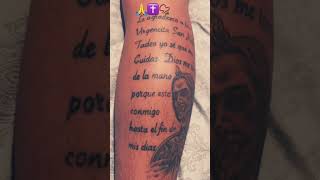 Le agradezco a la virgencita y San Judas Tadeo yo se que me cuida tattoo sanjudastadeo [upl. by Spanjian]