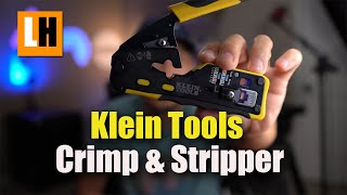 Klein Tools VDV226110 Ratcheting Modular Data Cable Crimper [upl. by Moscow]