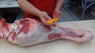 Recette Boucherie Charcuterie  Désossage et Démontage dun cuissot de Veau [upl. by Assenar]