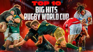 Brutal Hits From Rugby World Cup 2023  Top 10 amp Bonus Hits [upl. by Mateo]