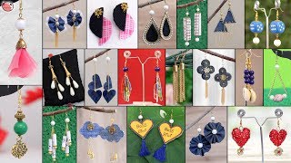 21 Easy DIY Earrings Making at Home  Handmade Jewelry [upl. by Arnold787]