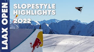 2022 Laax Open Slopestyle Highlights [upl. by Lenod120]