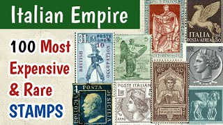 Most Expensive Stamps of Italy  100 Rare Classic Italian Postage Stamps Discussion [upl. by Cired917]