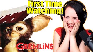 First Time Watching Gremlins MOVIE REACTION  bunnytails [upl. by Enerahs]