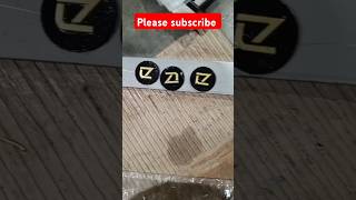 Metal customize logo with leather patch subscribe fashion metalworking trending ytshorts [upl. by Anniken944]