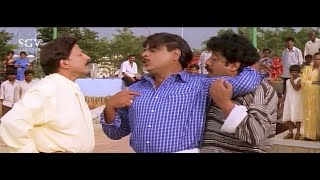 Ambarish and Vishnuvardhan Saves Devaraj Wife From Goons Attack  Habba Kannada Movie [upl. by Stavro]