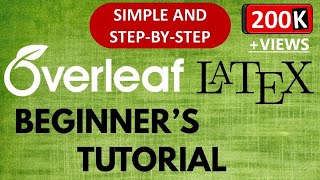 Overleaf Tutorial for Beginners  Latex Overleaf Tutorial [upl. by Isadora]