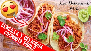 COCHINITA PIBIL🐷 COCHINITA PIBIL FACIL RAPIDA Y MUY DELICIOSA🤤 RECETA FACIL [upl. by Llemor133]