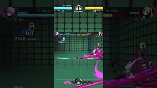 PHONON 😡 uni2 undernightinbirth fgc shorts [upl. by Etnom882]