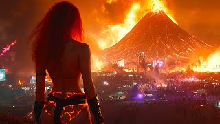 CYBER BURNING VOLCANO FESTIVAL 2032  Scifi Festival Vibes  Music amp Video Created with AI [upl. by Carter473]