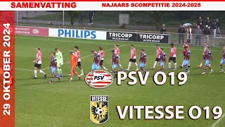 COMPETITIE  Samenvatting PSV O19  Vitesse O19 dinsdag 29 oktober 2024 [upl. by Namlak668]