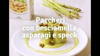 Paccheri speck asparagi e besciamella CHEF [upl. by Hannala]