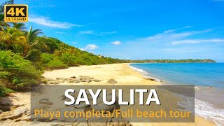 Recorrido completo de Playa Sayulita Nayarit México 09Jul22 Full Sayulita Beach Walking Tour [upl. by Oremar]