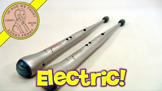 BatteryPowered Electronic LightUp Toy Drum Sticks  Percussion Sound Effects Music [upl. by Warfold]