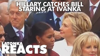 Hillary Catches Bill Clinton Staring At Ivanka  Funniest Reaction Ever [upl. by Adnamal]