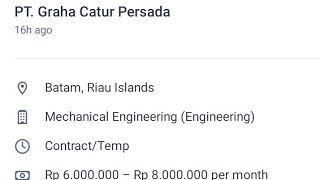 Loker PT GRAHA CATUR PERSADA Posisi quotMekanikquot Gaji sampai 8jt ‼️ [upl. by Ardekahs]