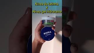 Nivea da latinha x Nivea gel hidratante pepino e hialurônico shorts skincare skincareroutine [upl. by Lombardo]