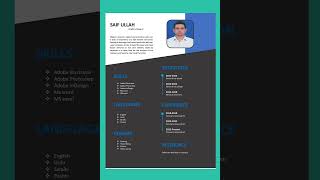 simple resume template careeradvice resumeformat resume careertips cv tutorial resumetemplate [upl. by Iila]