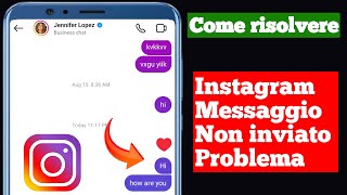 Risolvi il problema del messaggio Instagram non inviato non recapitato 2024 [upl. by Nilre421]