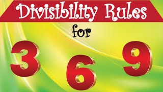 Divisibility Rules for 3 6 and 9  3 Shortcuts in 3 Minutes [upl. by Heady]