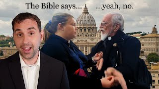 Protestant Street Preachers Try To CONVERT Catholic Priest in Vatican City [upl. by Nitas]