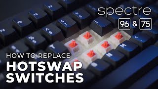 Tecware Spectre 7596  How to Replace the Switches [upl. by Nikkie876]