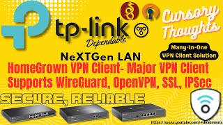 CS3 TP Link Omadas Own VPN Client  Wireguard OpenVPN IPSec SSL Support First Impression [upl. by Raleigh]