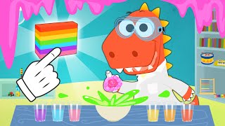 Learn with Eddie 🧼🌈 How to make Rainbow Soap at home [upl. by Novoj]