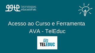 Acesso aos Cursos e Ferramenta AVA  TelEduc [upl. by Iruahs]