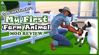 Sims 4  My First Farm Animal Mod Review by KawaiiStacie [upl. by Jadda8]