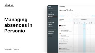 Managing Absences in Personio [upl. by Abehsat680]