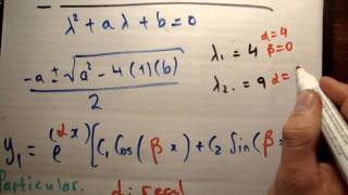 Differential Equations 10  General Solution to Second Order LODE Constant Coefficients [upl. by Yesnik643]