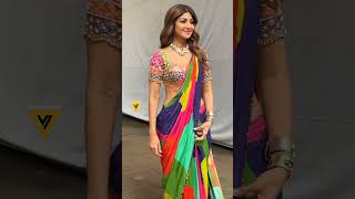 Shilpa Shetty Stuns in a Gorgeous Saree at Filmistan Studio [upl. by Klayman]