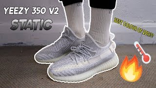 ADIDAS YEEZY BOOST 350 V2 quotSTATICquot NONREFLECTIVE REVIEW EVERYTHING YOU NEED TO KNOW HEAT CHECK [upl. by Gerk15]