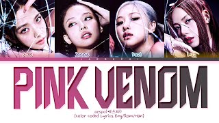 BLACKPINK Pink Venom Lyrics 블랙핑크 Pink Venom 가사 Color Coded Lyrics [upl. by Neelrak361]