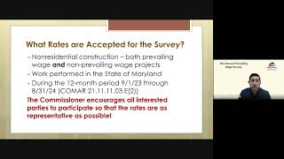 MD Labor  Maryland Annual Prevailing Wage Survey [upl. by Elbam]