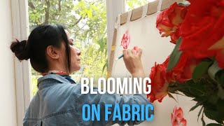 Blooming on fabric  Nội thất trên vải với hoa [upl. by Ynnhoj]